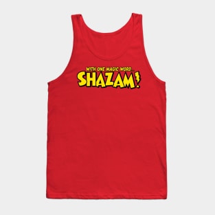 With one magic word . . . SHAZAM! Tank Top